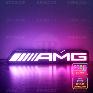 Mercedes-AMG RGB Light Box luxury performance LED decor sign