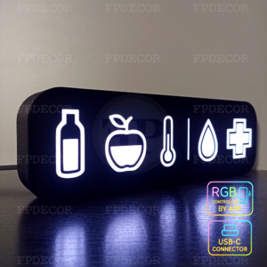 3D printed Dayz status bar decoration for battlestations