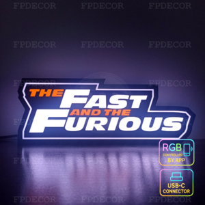 Fast and the Furious RGB Light Box racing and tuning decor