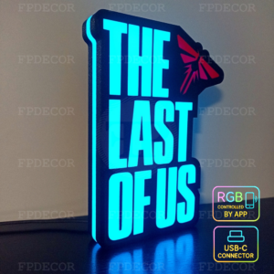 The Last of Us RGB Light Box post-apocalyptic gaming decor