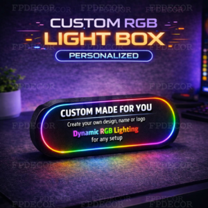 ONE Custom RGB Light Box, Personalized Photo, Logo, Image