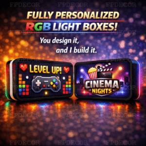 Custom RGB Light Box; Personalized Photo, Logo & Image Display