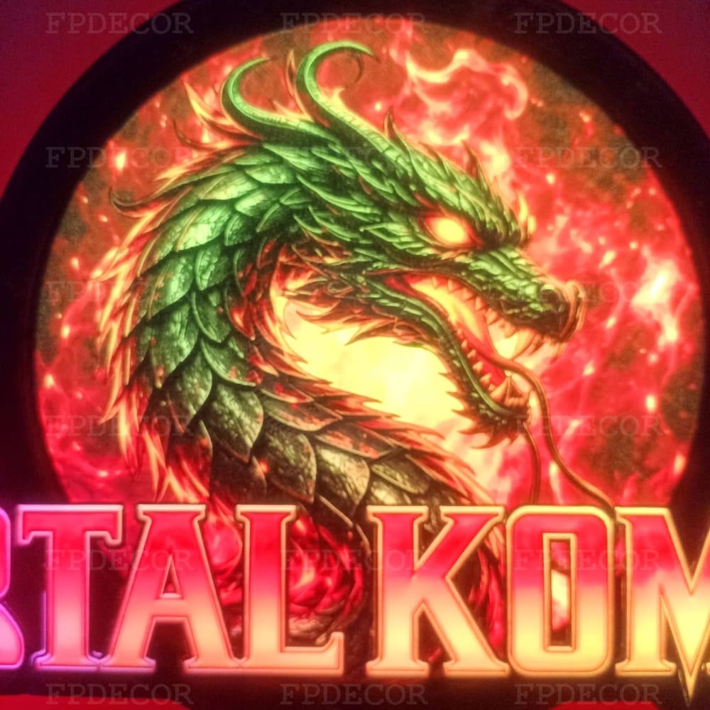 Mortal Kombat RGB Light Box, Gaming Room & Wall Decor - Image 9