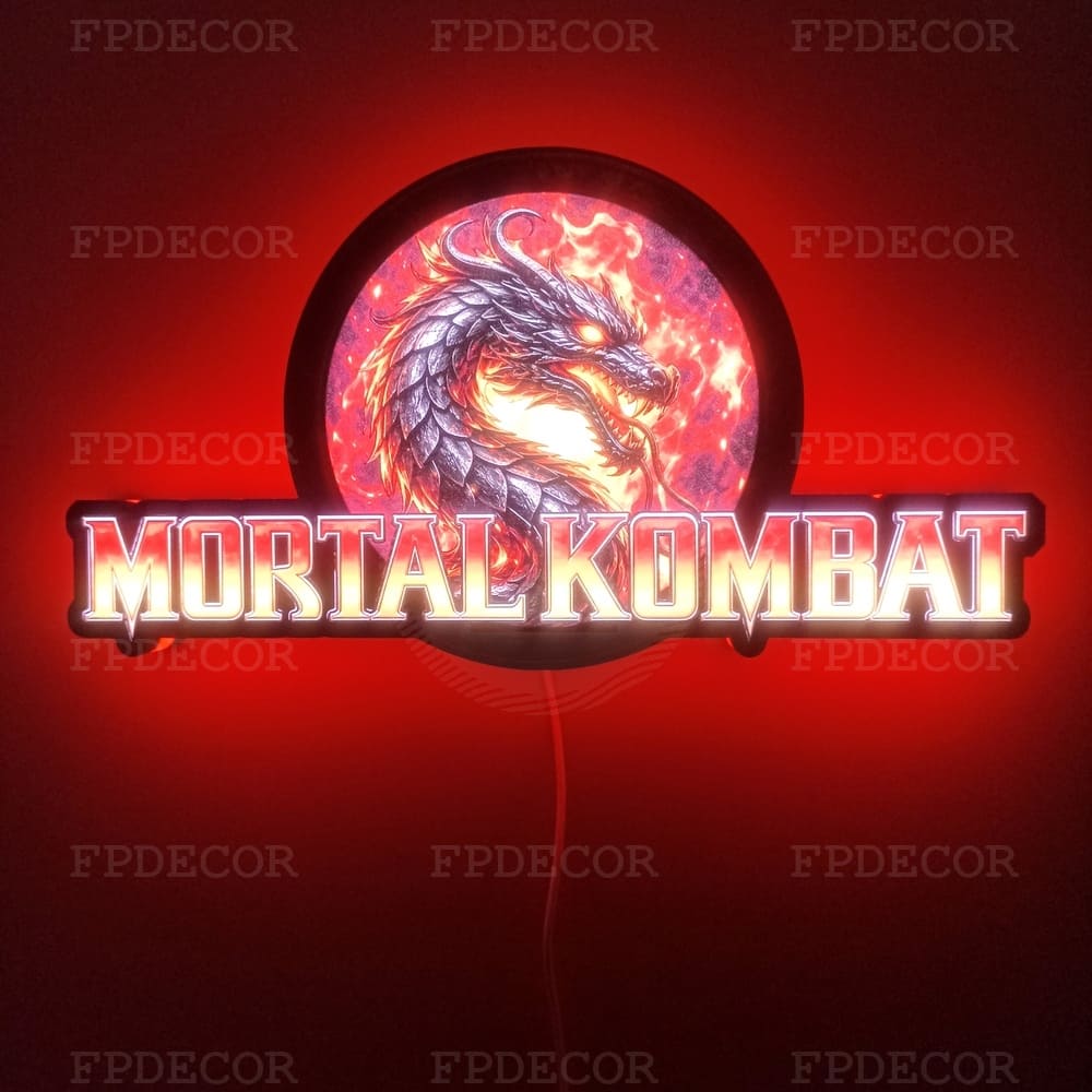Mortal Kombat RGB Light Box, Gaming Room & Wall Decor - Image 4