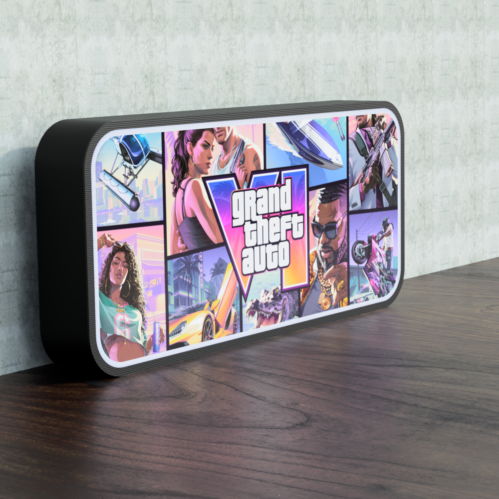 GTA 6 RGB Light Box, Los Santos Aesthetic Gaming Decor - Image 2