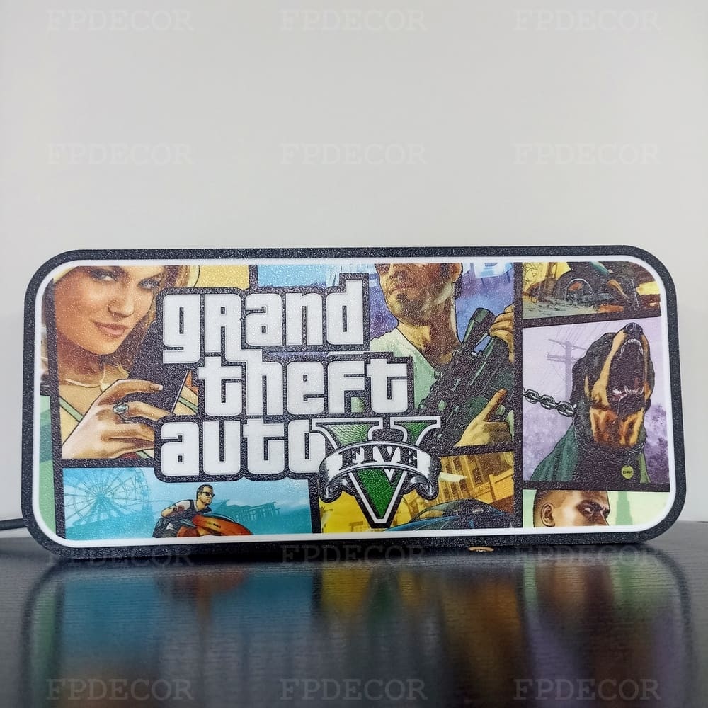 GTA 5 RGB Light Box, Los Santos Aesthetic Gaming Decor - Image 9